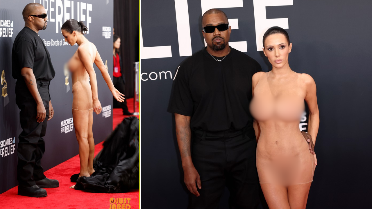 (Zh)veshja e Bianca Censori i trondit të gjithë, del nudo në Grammy