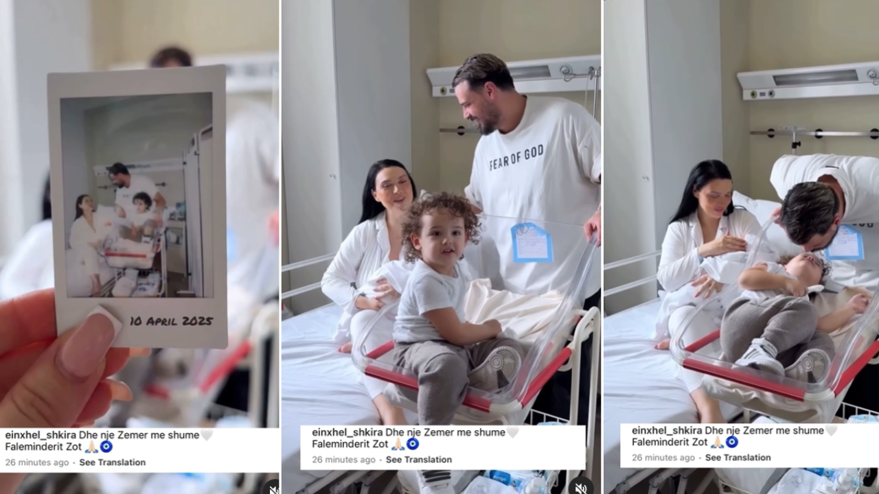 Einxhel Shkira e mbajti sekret, tregon pas 1 muaji se ka lindur djalin e dytë (VIDEO)