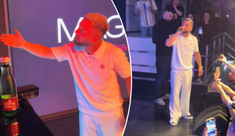 Gjesti nervozohet në skenë pas një gabimi të DJ-it (VIDEO)