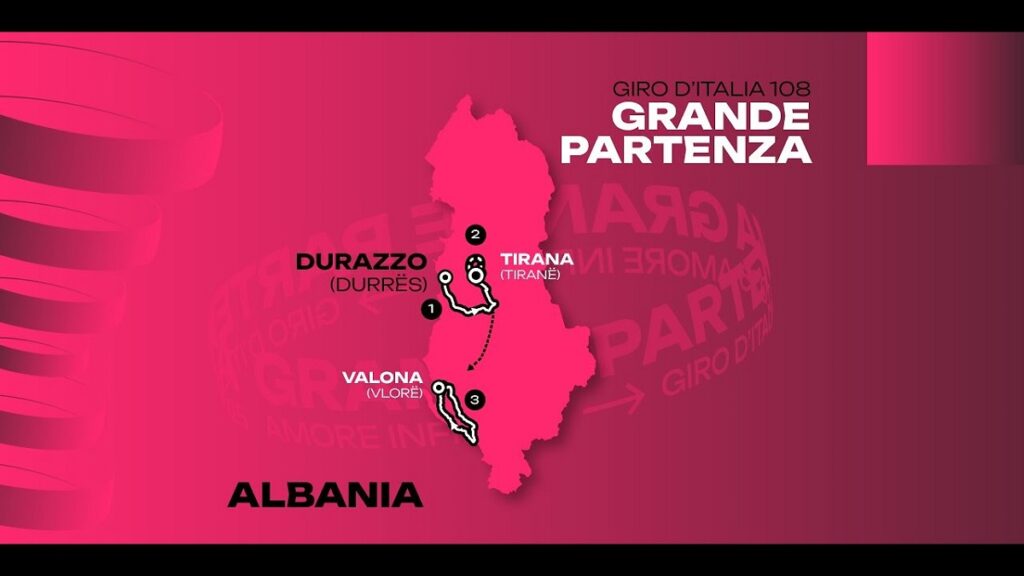 Giro d’Italia në Shqipëri, publikohet axhenda e 3 etapave të garës sportive
